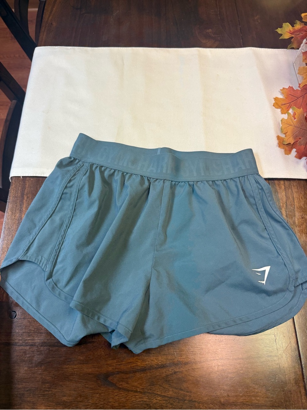 Gymshark Women's Teal Athletic Running Shorts